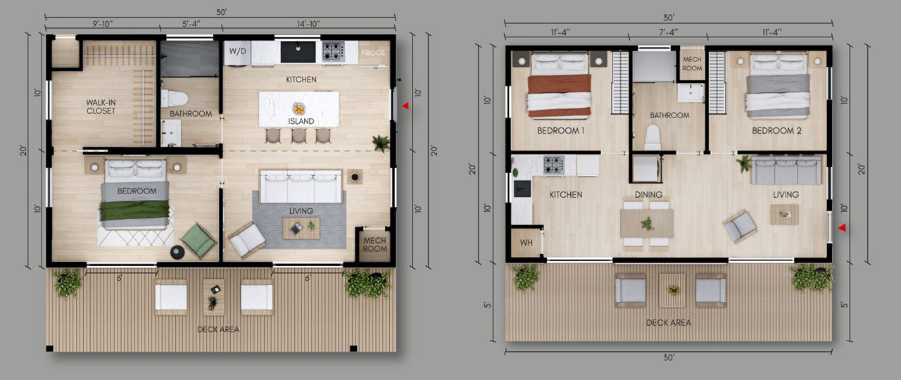 The Napa 600 — 600 sqft Modern Backyard ADU $153,470