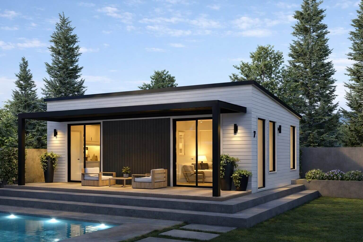 The Napa 600 — 600 sqft Modern Backyard ADU $153,470