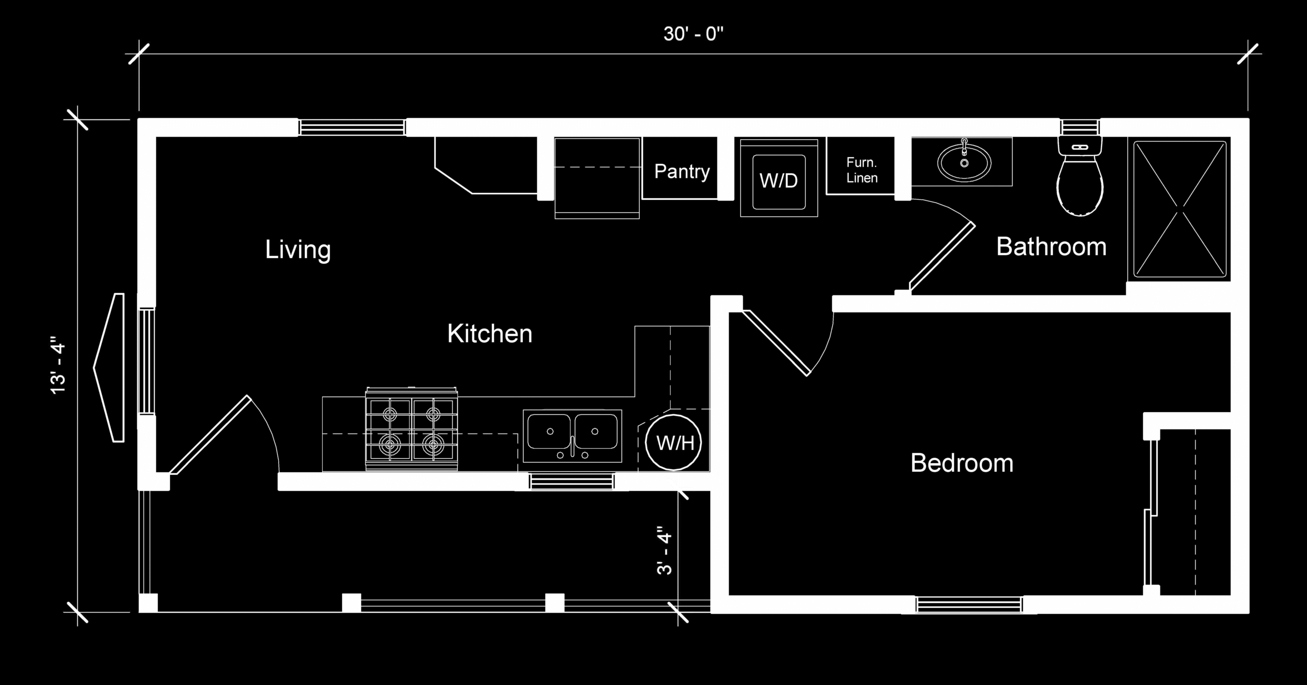 The Rim — 399 sqft Modern ADU $89,000