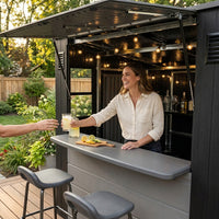 8'X7' Cabana Entertainment Shed — Lifestyle