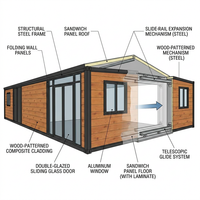 20FT 40FT Expandable Folding Container House Prefab Housed Portable Steel Prefabricated Modular House — How It Works