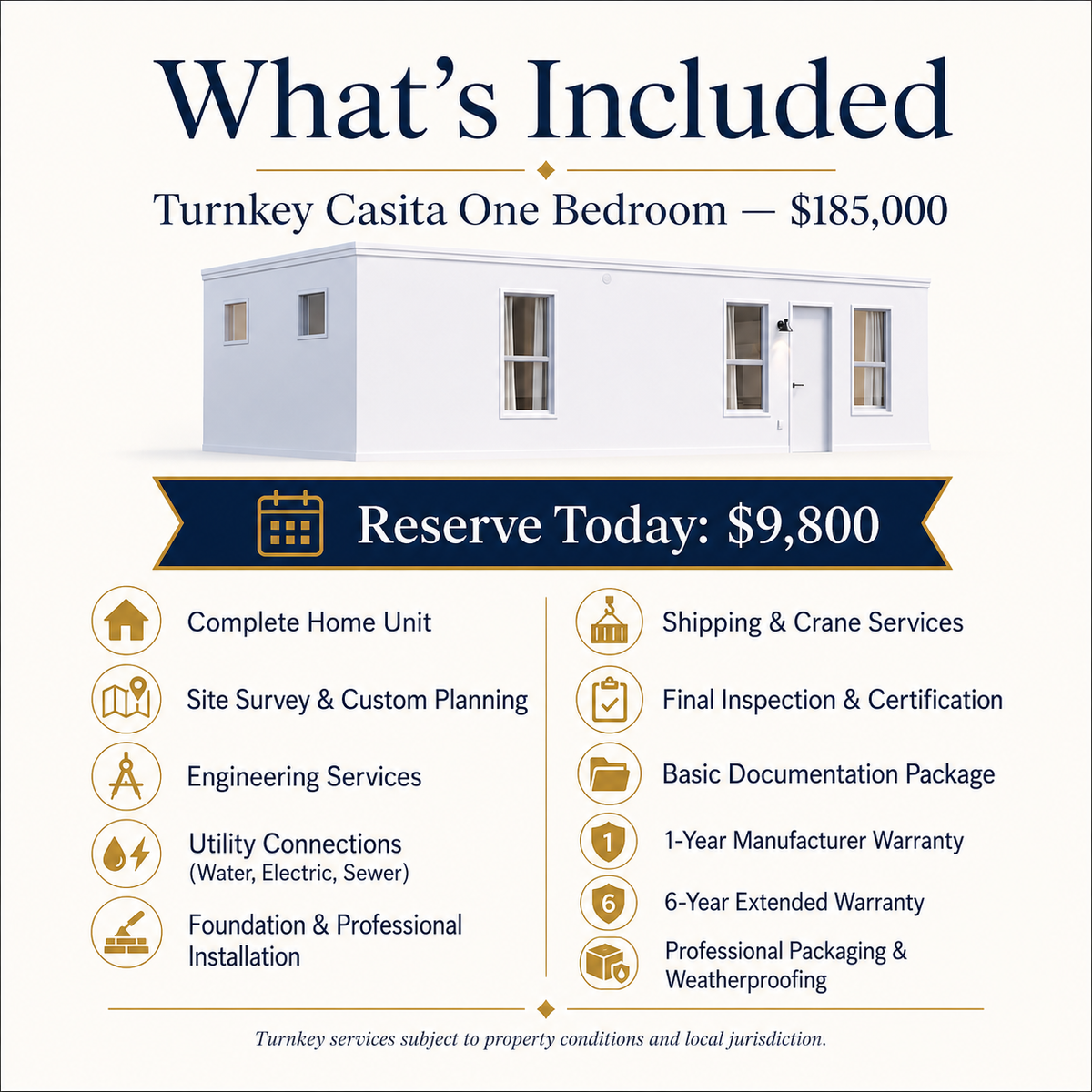 BOXABL Casita One-Bedroom — Modern Turnkey ADU, Fully Installed + Permitted | $185,000
