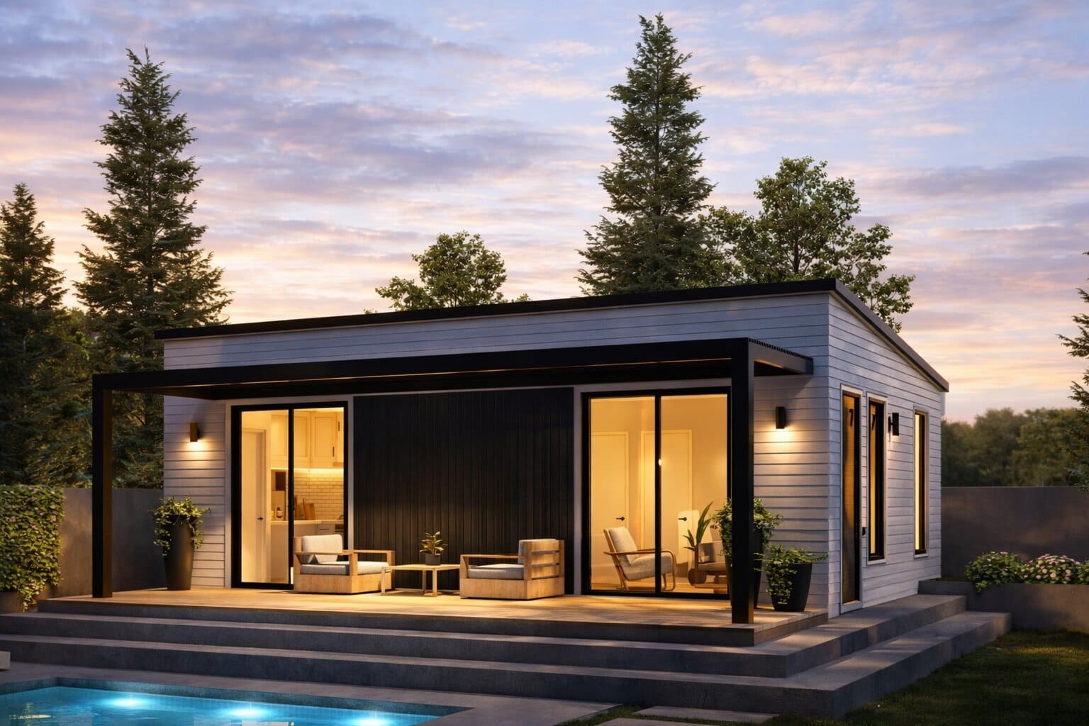 The Napa 600 — 600 sqft Modern Backyard ADU $153,470