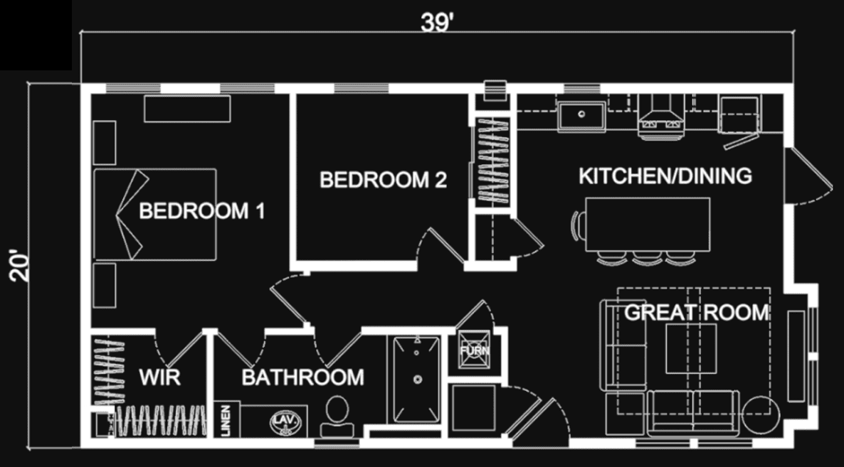 The Apex — 780 sqft Full Home Comfort ADU $159,000