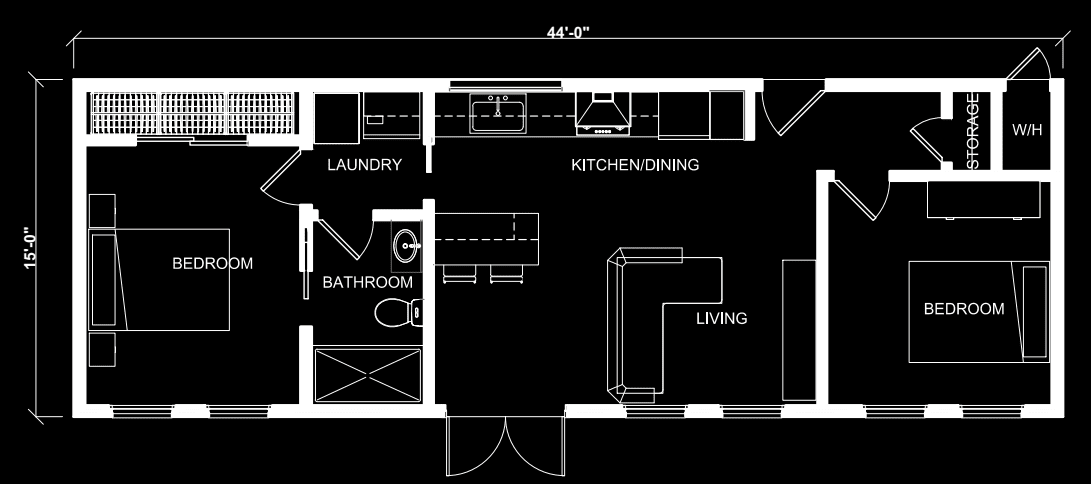 The Zenith — 660 sqft Top Selling 2bd/1bath ADU $139,000