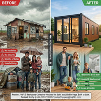 40Ft 3 Bedrooms Container Houses for Sale — Before & After