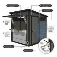 8'X7' Cabana Entertainment Shed — How It Works