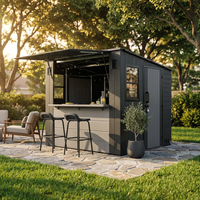 8'X7' Cabana Entertainment Shed — Studio Shot