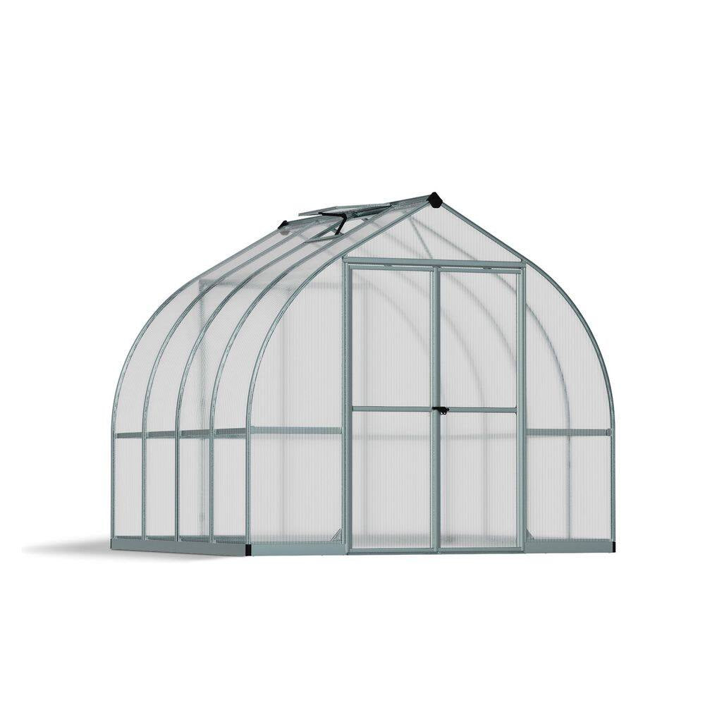 Bella 8 Ft. X 8 Ft. Silver/Diffused Polycarbonate DIY Greenhouse Kit